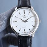 VACHERON CONSTANTIN Best Edition with 9015 Movement White Cowhide Watch Strap 40mm Watch